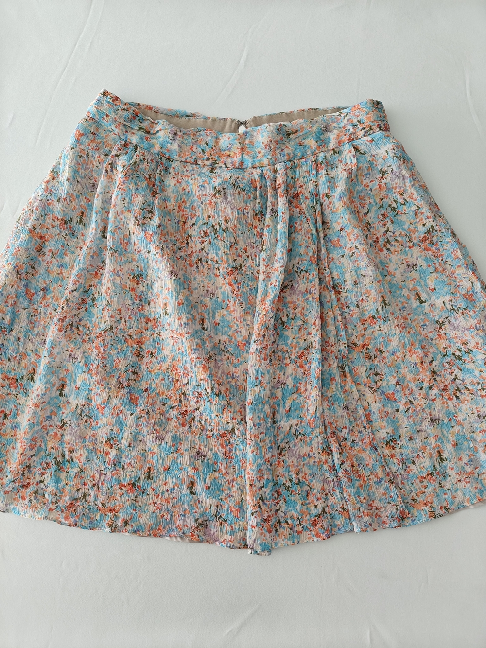 J. Crew Floral Silk Mini Skirt Size 10 Summer Flowy Cottagecore Feminine Soft